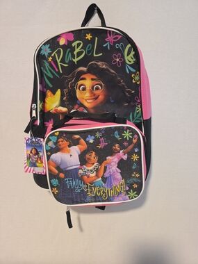 Disney Mirabel Character Backpack With Detachable Soft Lunchbox